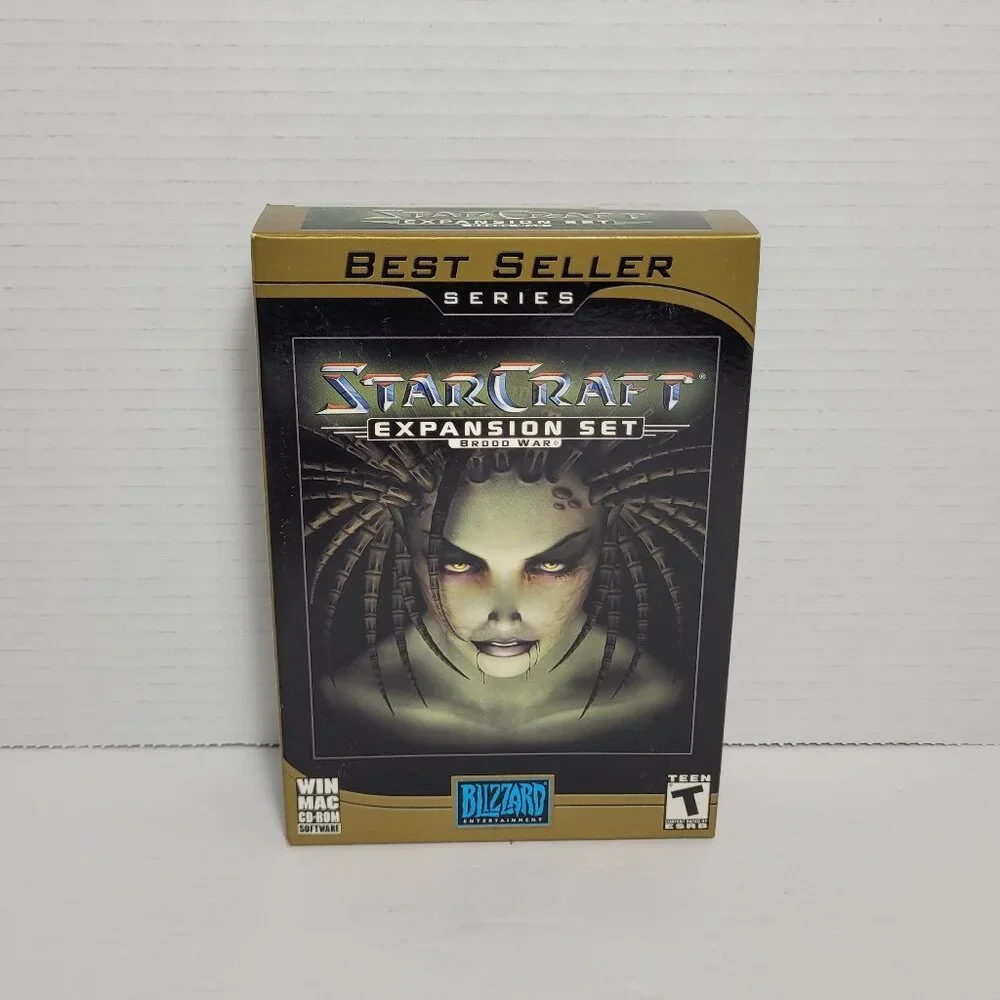 Star Craft Expansion Set Brood War Win Mac PC Cd-Rom Big Box New Sealed